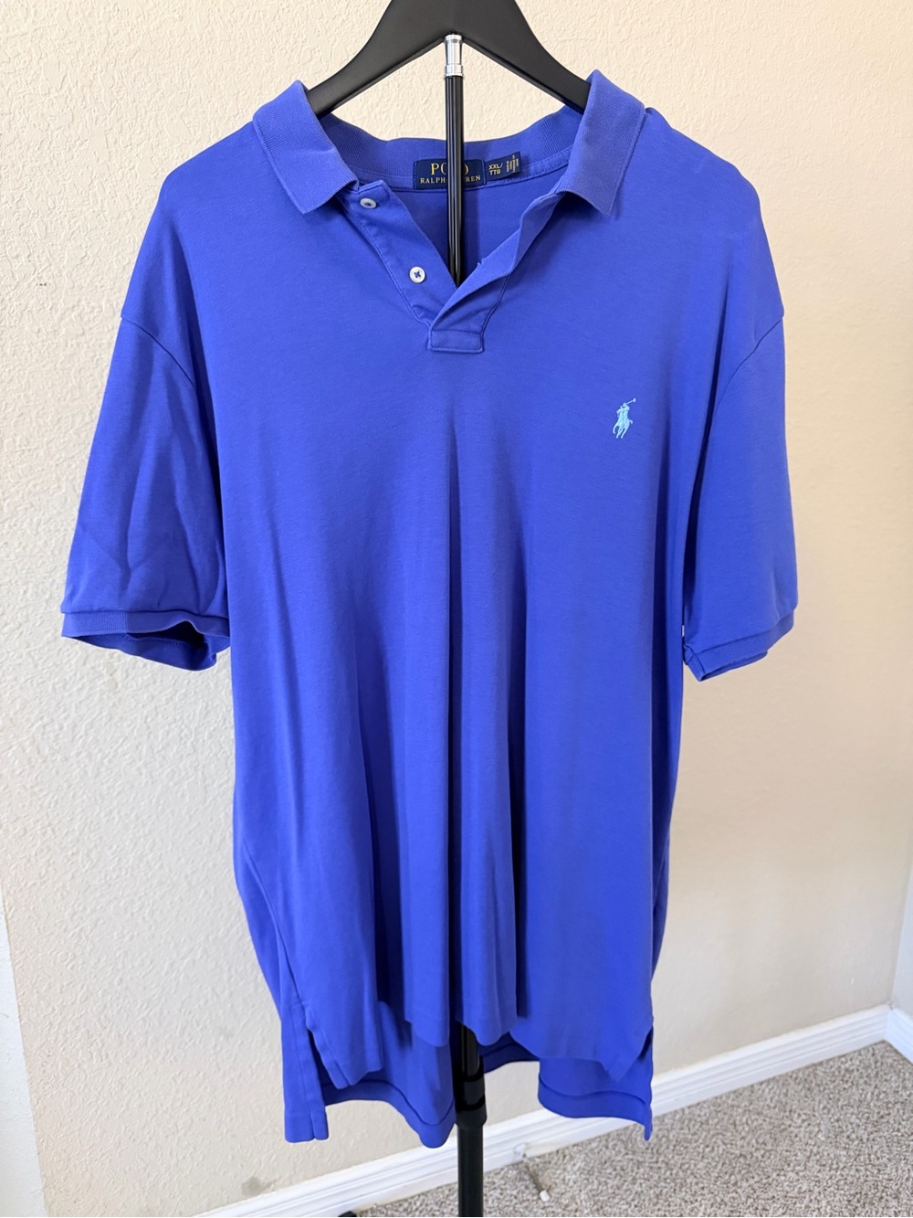 Ralph Lauren Men’s Polo Shirt in Bright Royal Blue with Light Blue Pony